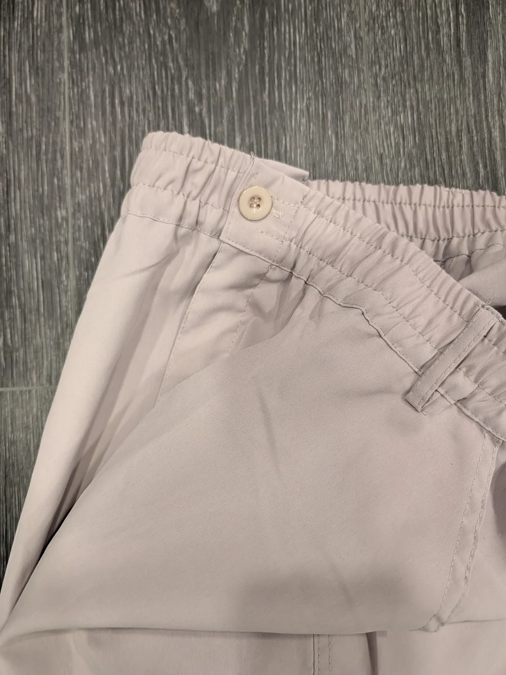 Men's Light Beige Cargo Pants - Casual Utility Style